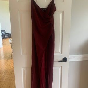 Burgundy formal dress